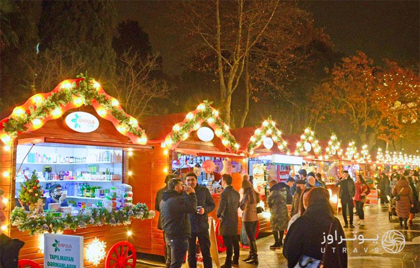 بازارگردی در کریسمس در باکو